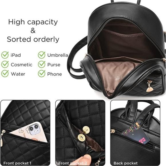 Mini Backpack Small Size Shoulder Bag for Women main image 6